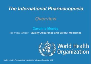 The International Pharmac