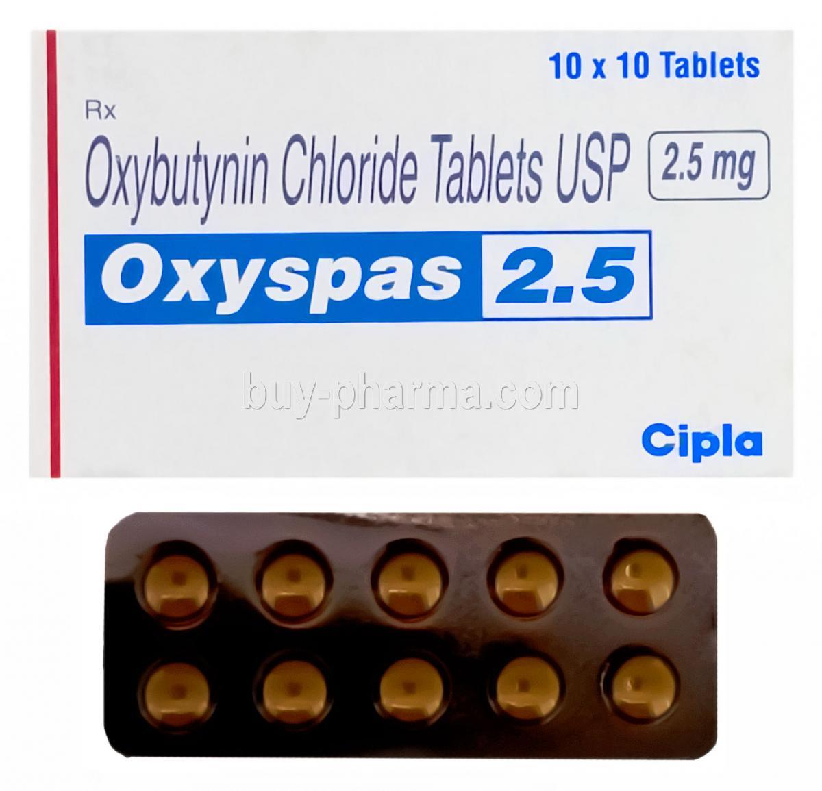 Oxybutynin generic ditropan 2.5mg